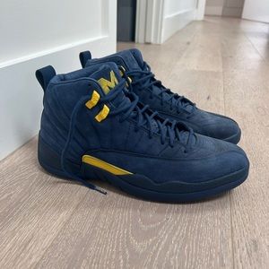 Air Jordan 12 Retro Michigan Shoes